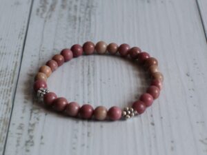 Pulsera Rodocrosita 17 a 18 cm