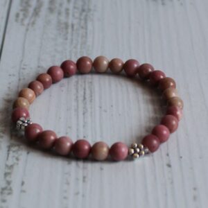 Pulsera Rodocrosita 17 a 18 cm