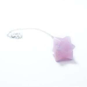 Péndulo Merkaba Cuarzo Rosado