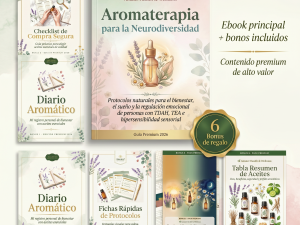 Portada guía aromaterapia para neurodivergencia TDAH autismo PDF