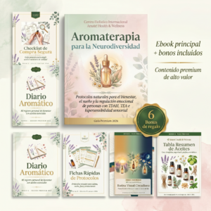 Portada guía aromaterapia para neurodivergencia TDAH autismo PDF