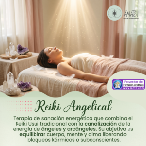 Curso Reiki Angelical online - Ámate! Health & Wellness certificado IAOTH